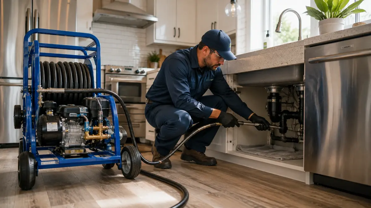 Kitchen Drain Hydro Jetting in Bonita
