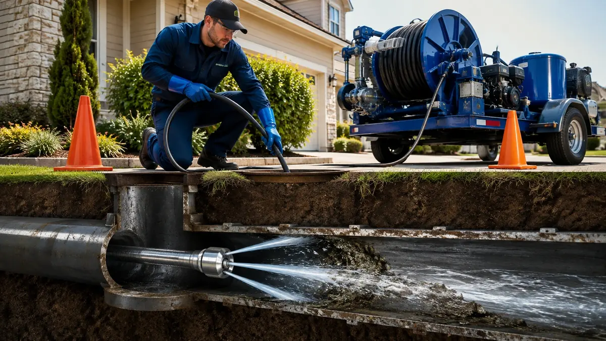 Main Sewer Line Hydro Jet Cleaning in Bonita