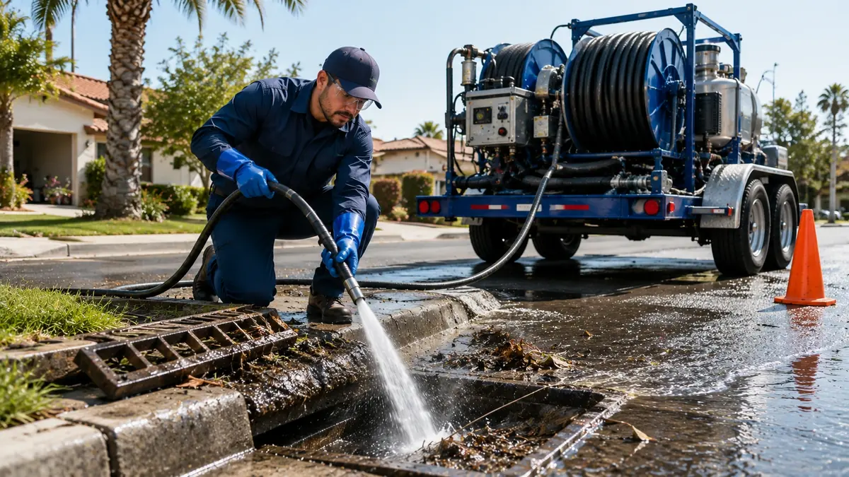Storm Drain Hydro Jet Cleaning in Bonita